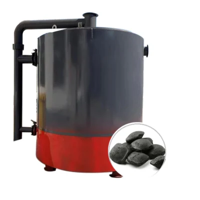 Équipement de production de charbon de bois, poêle à charbon actif en bois dur, four de carbonisation pour barbecue/Shisha